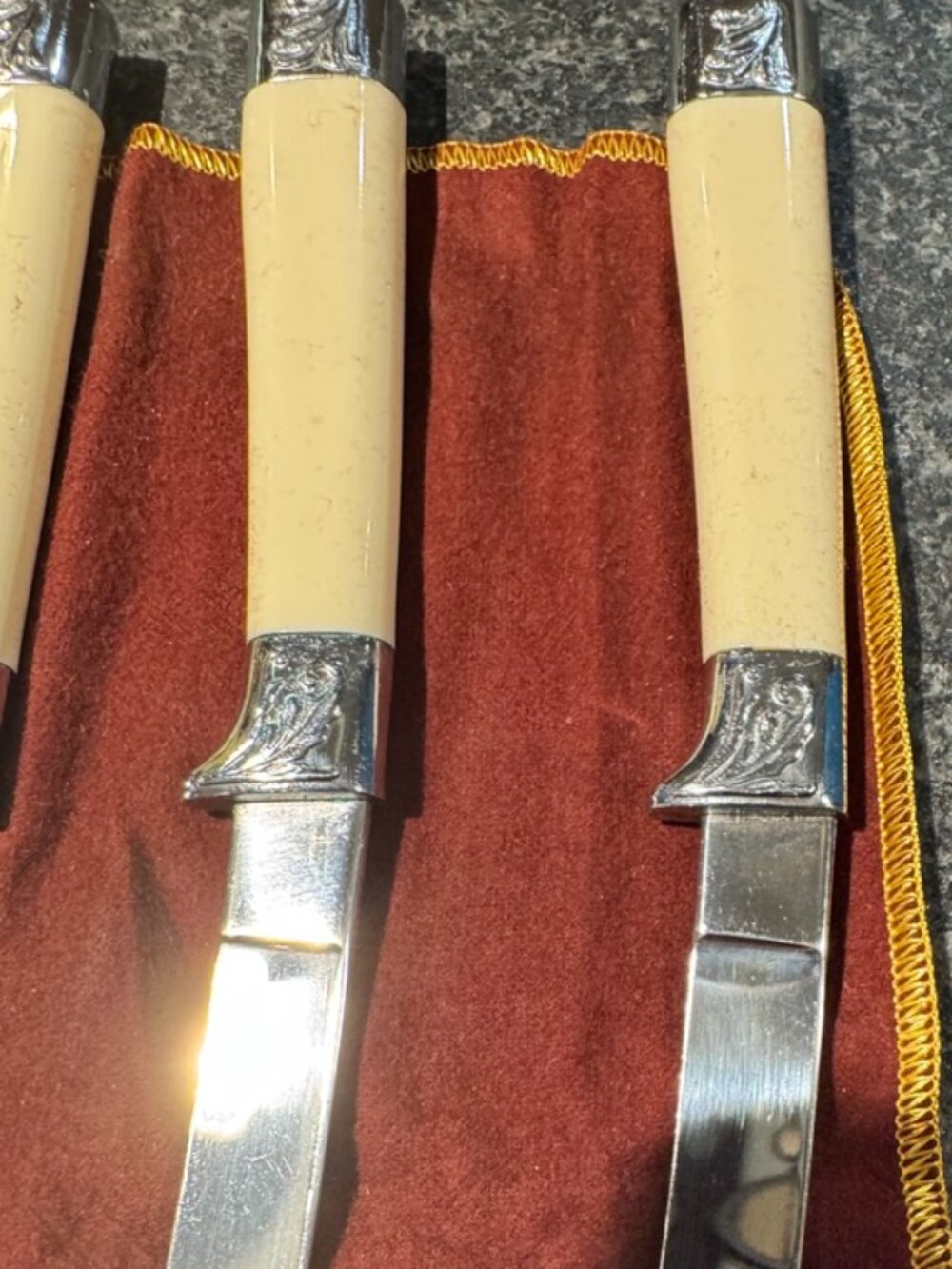 Hoffritz Cutlery Set of 6, Premium Vintage Stainless Steel German Steak Knives - Picture 7 of 7